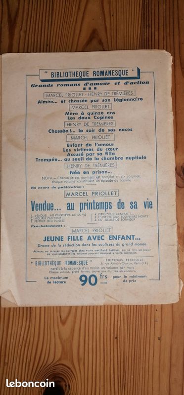 Livre ancien collection Ferenczi (image 2)