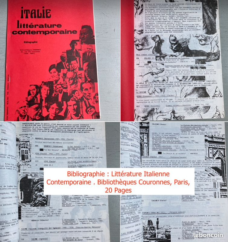 ITALIE (Culture-Littérature-Photos-Arts-Vie Politique) = 5 Revues / 2 Brochures / 3 suppléments à Libération /2 N° de Libération (Photographies Magazine-LU-Ancrages-Impréssions du Sud-Café Crème) (image 14)