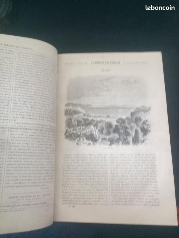 Livre ancien - reliure cuir - 1860 - 1861 - la semaine des familles (image 5)