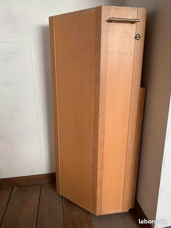 Meuble de coin pour sdb, cuisine,... Bois clair (image 1)