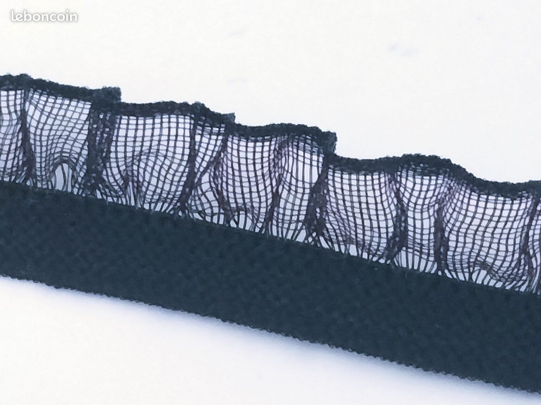 Elastique froufrou noir 5 mètres (image 2)