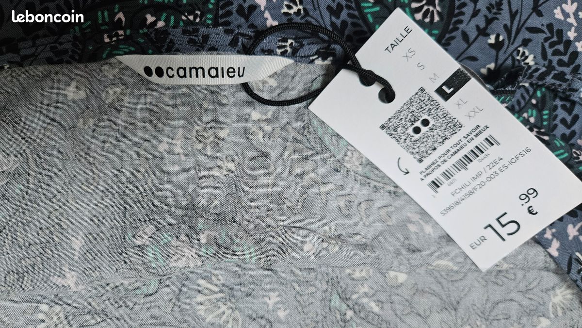 Débardeur NEUF Camaïeu taille L (image 9)