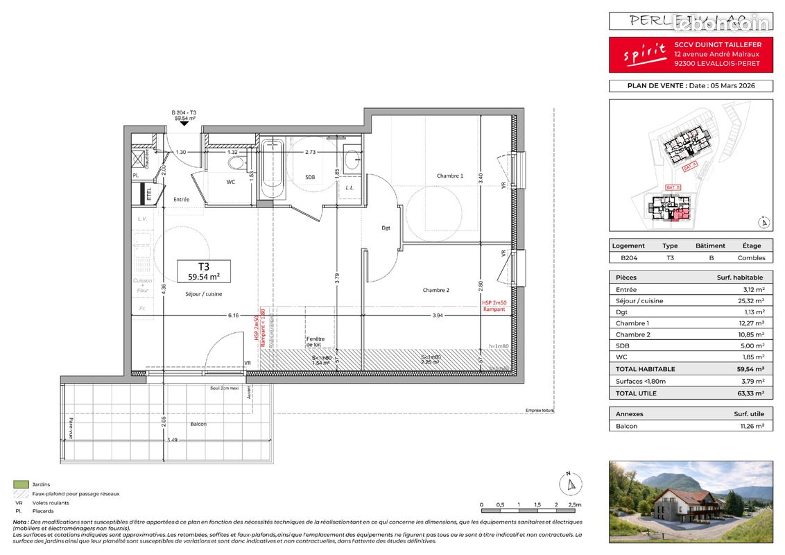 Appartement 3 pièces 63 m² · à Duingt · 63 m² · 449 900 €