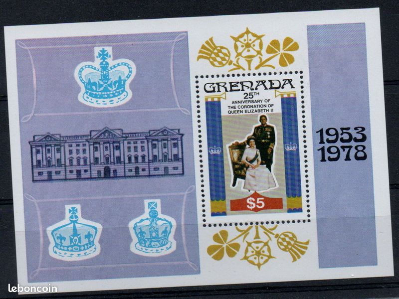 Bloc n° 71 xx neuf sans trace de charnière de Grenada année 1978 (image 1)