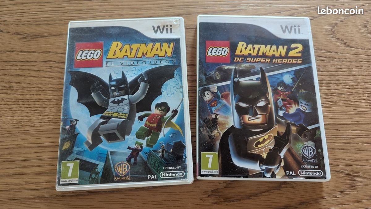 Deux jeux Lego Batman Wii (image 1)