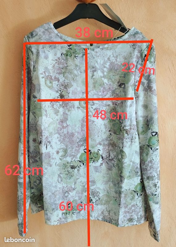 Pantalon ample à taille mi-haute Vert