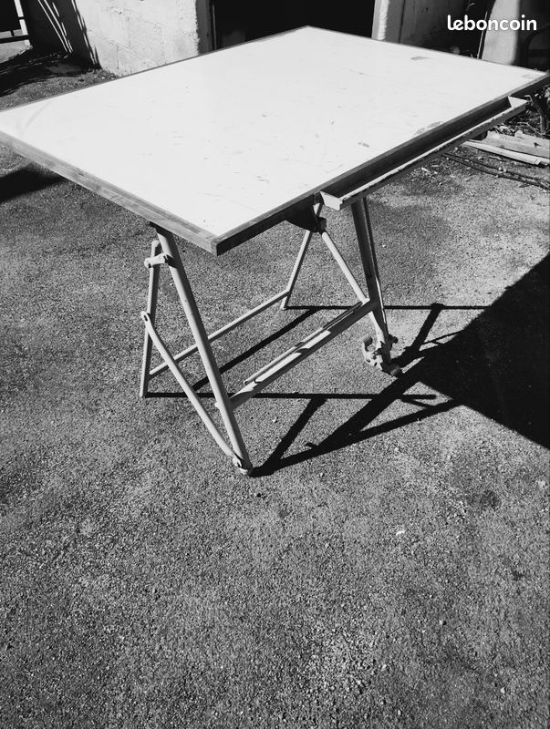 Table à dessin industrielle vintage (image 3)