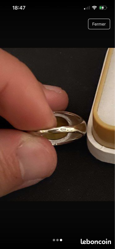 Bague homme argent œil de tigre (image 3)