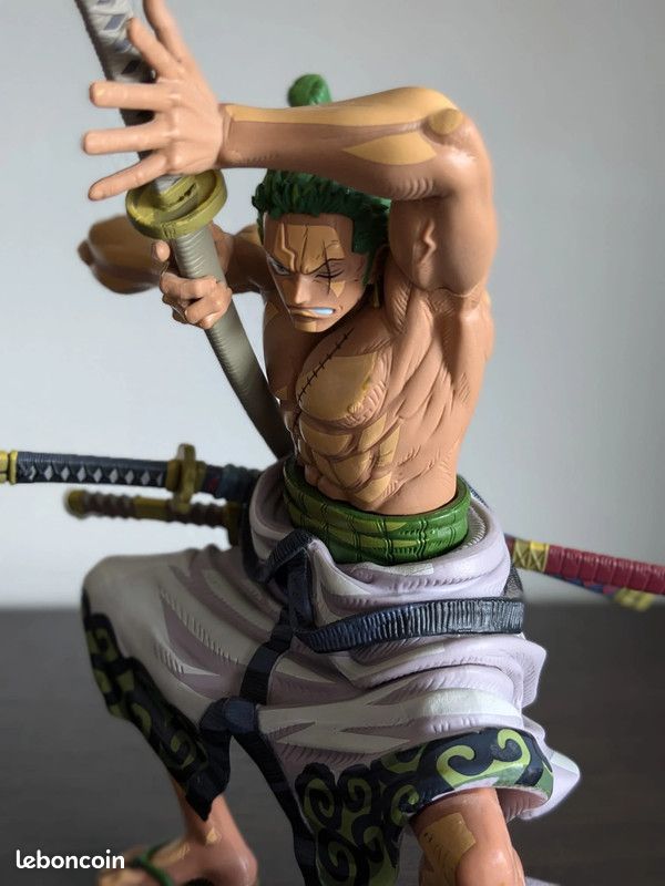 FIGURINE OCCASION ONE PIECE RORONOA ZORO SUPER MASTER STARS PIECE TWO