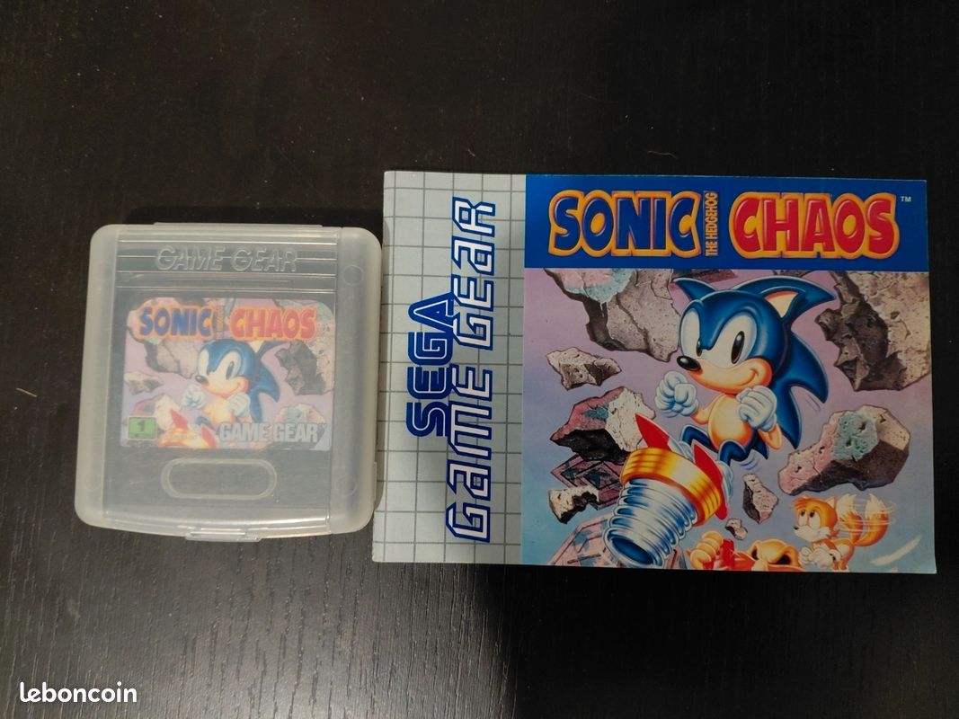 Sonic Chaos Sur Game Gear - Jeu SEGA 1993 - Bon état - Action/Plateforme