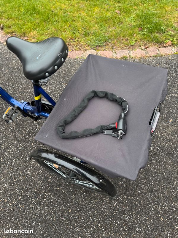 Tricycle électrique Monty E-131 Noir Avec Panier - À Réparer Ou Pour Pièces