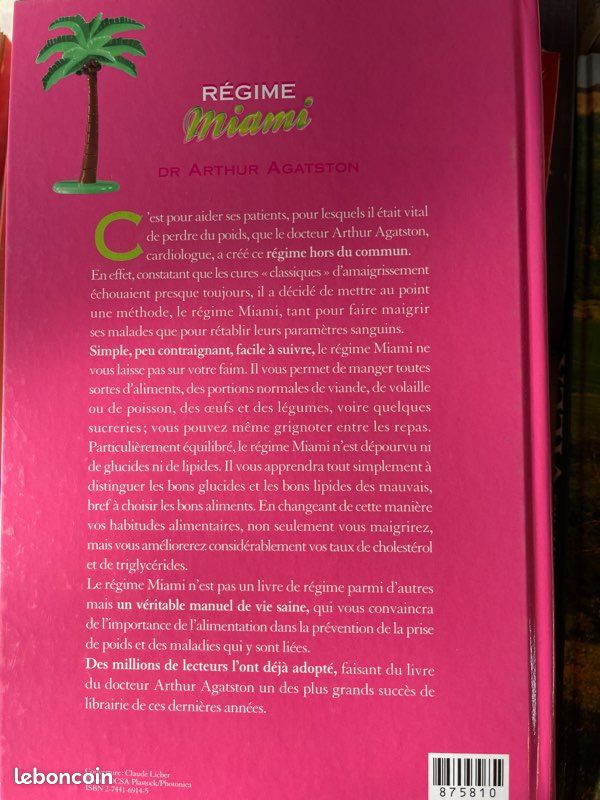 Livre « régime « Miami » 275 pages (image 3)