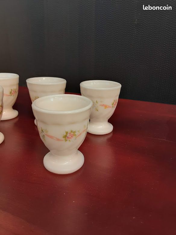 4 coquetiers luminarc France fleurs (image 2)