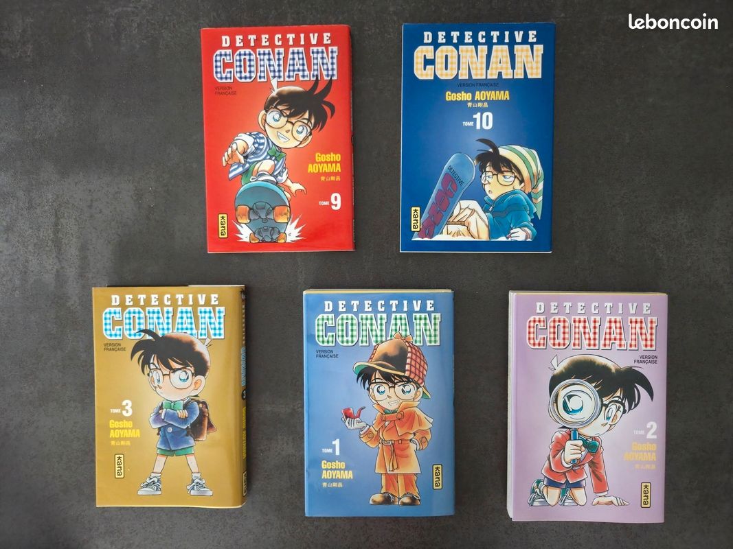 Lot de 5 mangas Detective Conan (Bon état) (image 1)