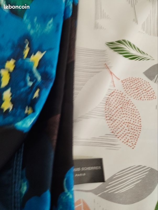 Lot Veste Bleue Femme Avec Capuche + Foulard - Louis Cherrer Paris - Taille 38/40