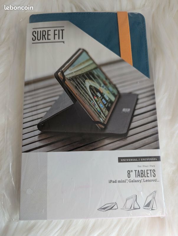 Housse tablette 8" Case Logic Sure Fit bleu canard/orange neuve (image 1)