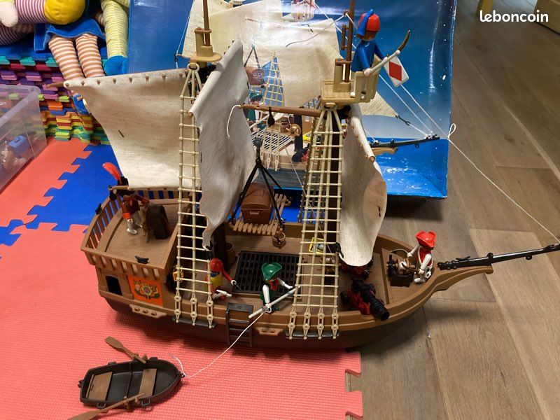 Bateau pirate (3550) PLAYMOBIL Vintage des années 80 Jeux Jouets