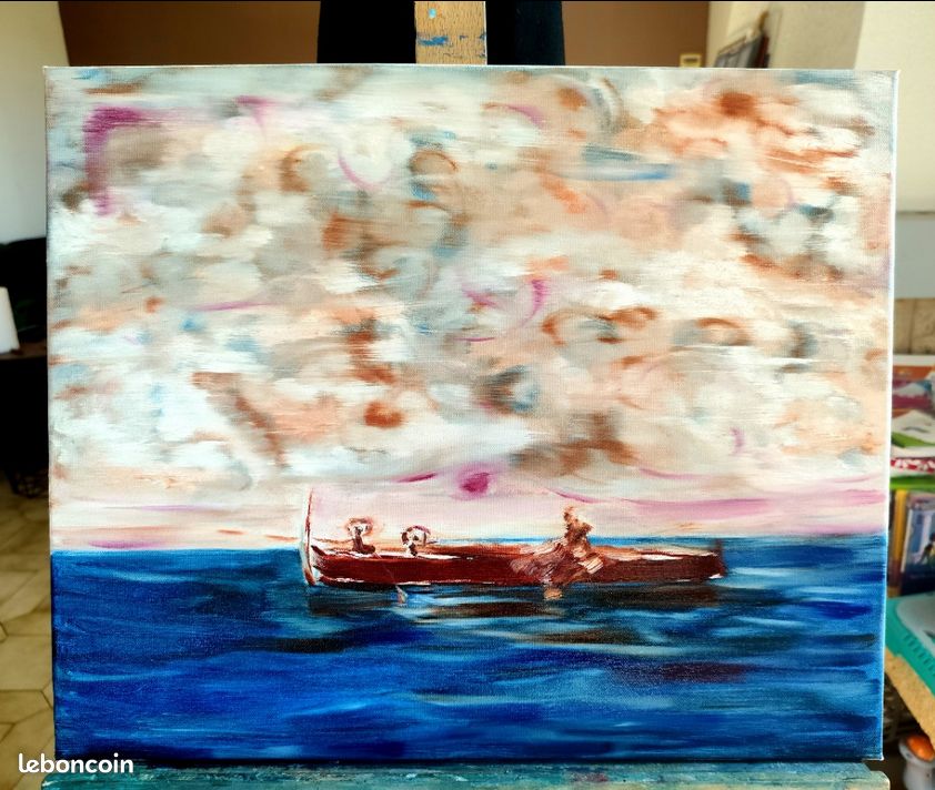 Peinture à l'huile, style semi abstrait (image 1)