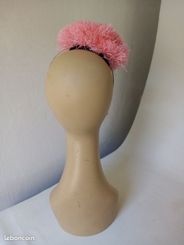 Serre-tête à Plumes Rose Vintage - Accessoire élégant Pour Mariage, Soirée, événements Formels - Dinghaole