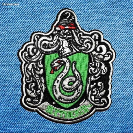 Harry Potter Serpentard Brodé De Fer Sur La Crête De L'école