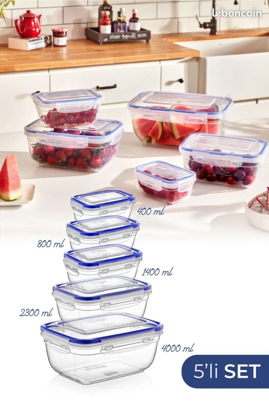 Hibisaws Lot De 24 Boite Rangement Cuisine, Boite Hermetique Alimentaire, Boite Alimentaire