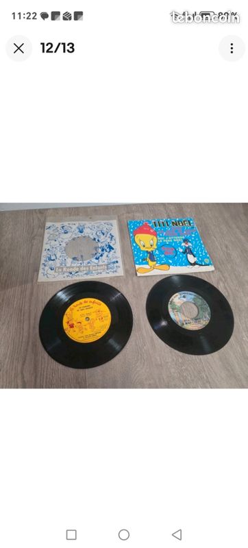 Lot de 5 très ancien 45 T , microsillon RONDES ,CONTES .... Des années 70 (image 2)