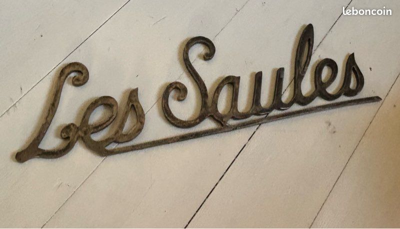 Ancienne plaque enseigne de villa maison Les Saules (image 5)