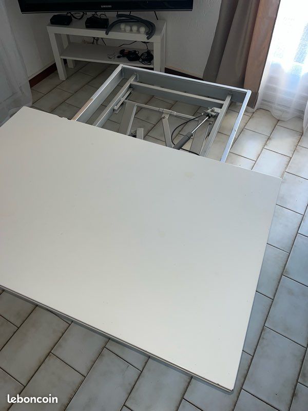 Table basse extensible relevable en table à manger (image 7)