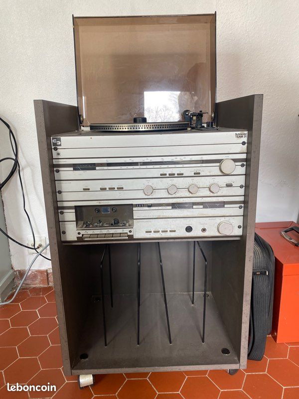 Tourne-disque Schneider SX 5200 – Électrophone Stéréo Vintage Qui Marche