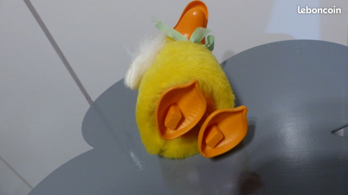 Vieux Jouet Mécanique à Clef Wamoo Cici Le Canard – France, Vintage Années 60, En Plastique