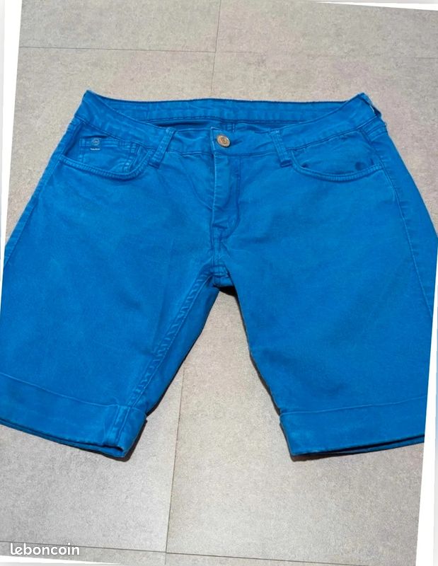 Short homme bleu LTB électrique – slim taille – stretch #38 (image 1)
