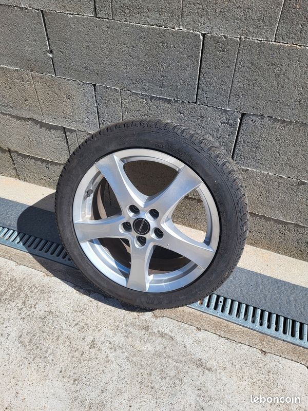 4 pneus sur jante aluminium BORBET (image 1)