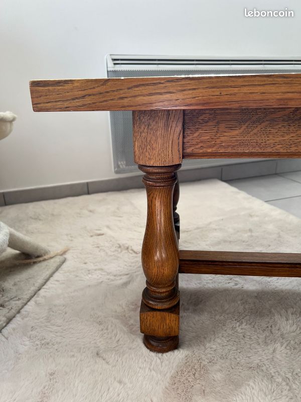 Table basse en chêne massif – fabrication artisanale (image 3)