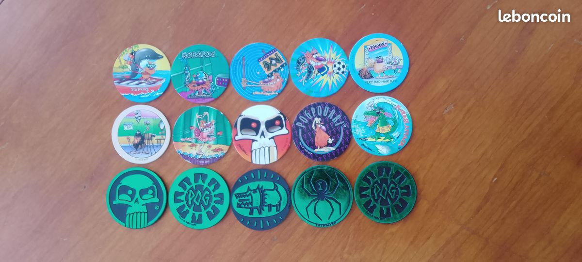 Lot De 13 Pogs – Avimage, Pogman – Collection Pour Passionnés
