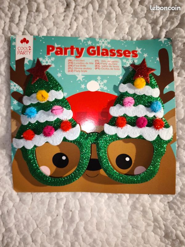 Lunettes en forme de sapin de Noël (image 1)