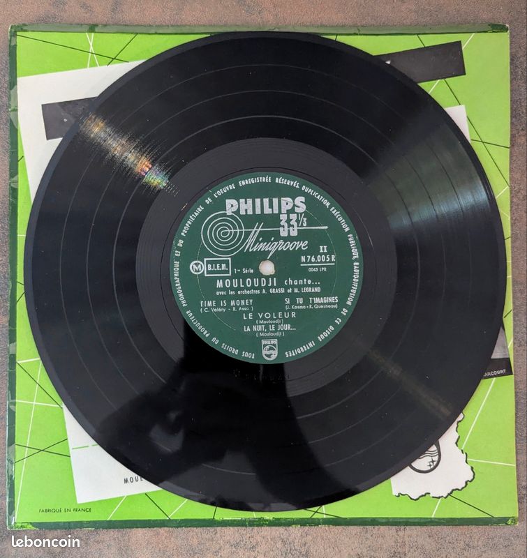 Album Vintage de Mouloudji - "Chante ses derniers succès" (Philips Minigroove)- Très bel état (image 3)