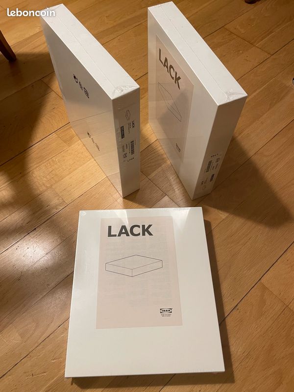 3 Étagères blanches neuves, IKEA / LACK 30 × 26 cm (image 1)