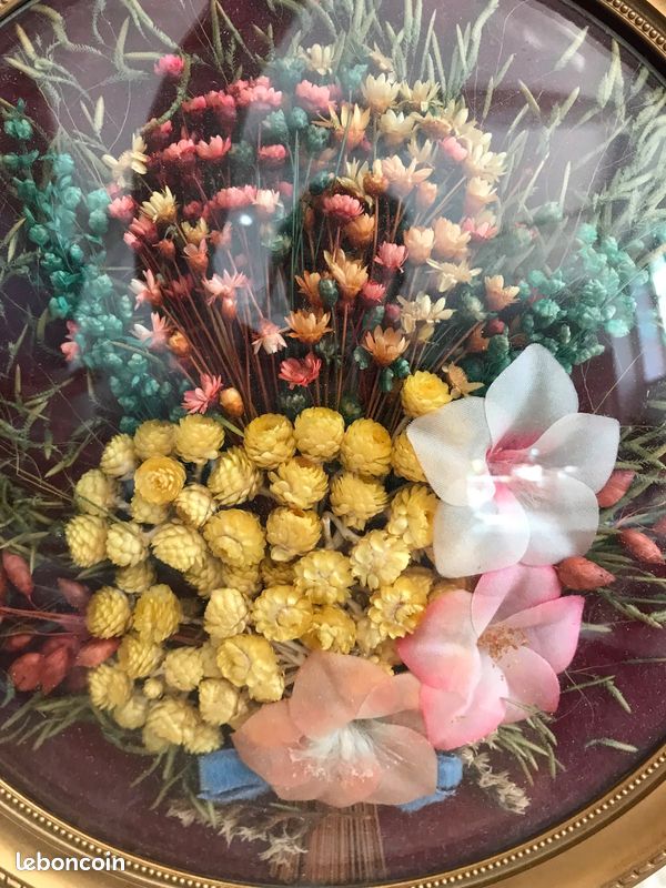 Cadre bulle - ovale bombé vintage floral fleur (image 2)