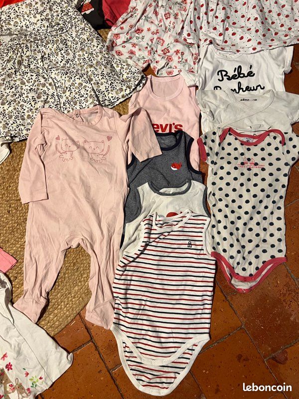 👶🎀 Lot de vêtements bébé fille – 12 mois – Été ☀️ (image 6)
