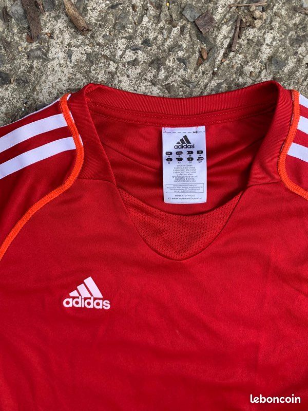 Teeshirt manches courtes Adidas taille 38 rouge (image 3)