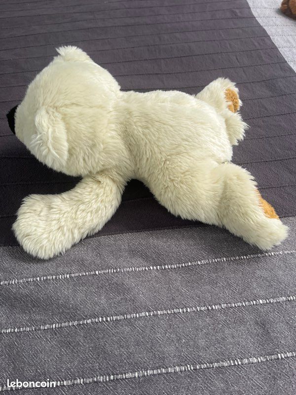 Peluche ourson blanc 30 cm (image 2)