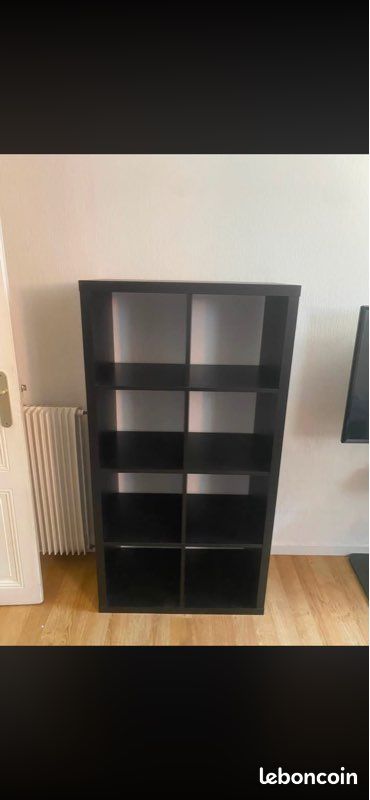 Ikea kallax noir 8 cases (image 1)