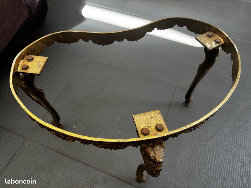 Petite console marbré et support ferrure dorée (image 6)