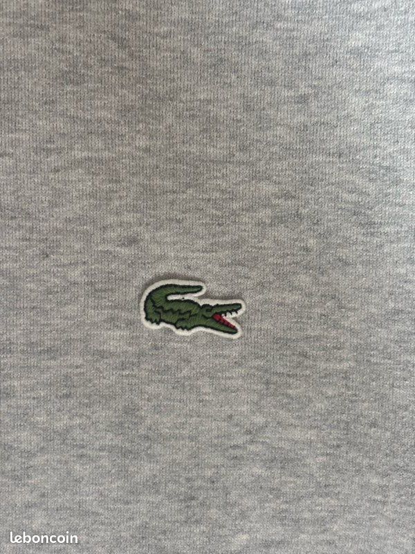 Sweat Lacoste à capuche taille S gris (image 9)