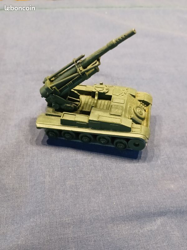 Dinky Toys Canon Automoteur 155 Mm AMX 813 - Boîte D'origine - Manque Stabilisateur