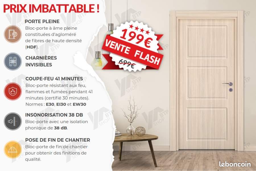 Porte fin de chantier intérieur (image 2)