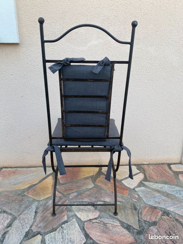 Chaises fer forgé lot de 4 (image 5)