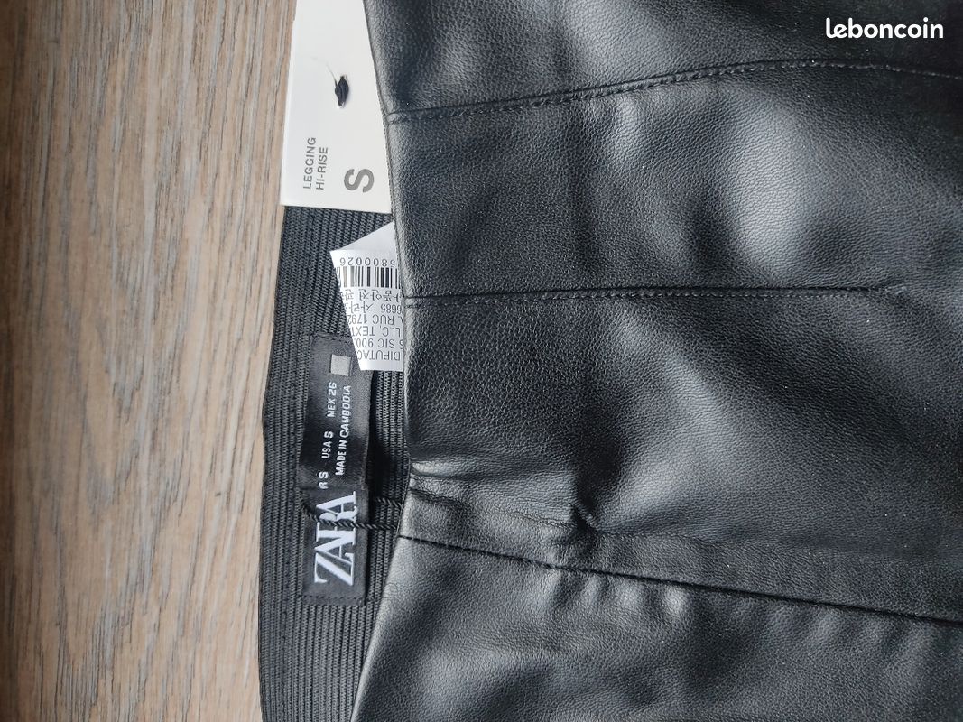 Pantalon neuf Zara simili cuir (image 2)