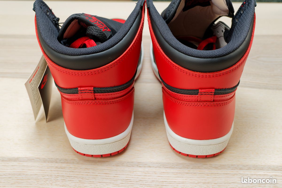 Nike Air Jordan 1 High 85 Bred Noir Rouge Chicago Retro OG (image 12)