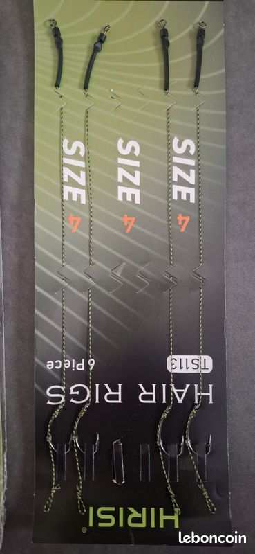 Zebco Trophy Hameçon Carpe avec Bas de Ligne Nylon 70 cm (8 pcs) Hameç - Reniers Fishing